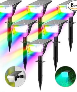 Color Changing Solar Spot Lights for Yard and Garden Decorations