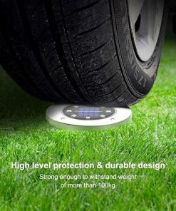 Houhai 8 Pack Solar Ground Lights Waterproof LED Garden Lighting 2
