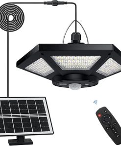 Solar Shed Light Indoor Outdoor Pendant with 5 Modes and 180 LEDs 2