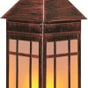 Large 18 Inch Glass Solar Lanterns for Outdoor Patio Garden Use