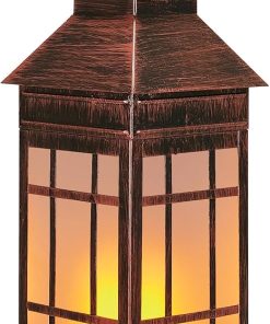 Large 18 Inch Glass Solar Lanterns for Outdoor Patio Garden Use
