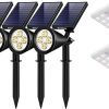BAXIA Solar Spot Lights Outdoor Warm and Cold White 12 Pack Set 3