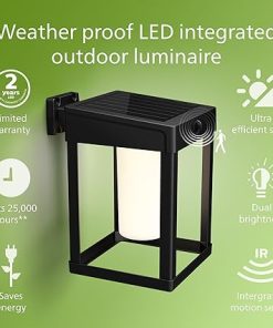 Philips LED Outdoor Wall Lantern Bright White Durable Weather Resistant 2