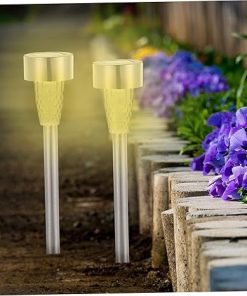 12Pcs Solar Powered Landscape Lights for Pathway Garden Decor 2