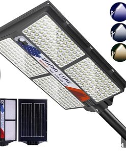 Bright Solar Street Lights Outdoor Waterproof 6500K LED Dusk to Dawn