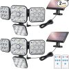 Lixada 180 LED Solar Outdoor Motion Sensor Lights with Remote Control