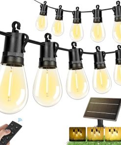Brightever 100FT Solar String Lights Outdoor Waterproof with Remote