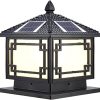 Traditional Solar Garden Post Light Waterproof Outdoor Lamp 3