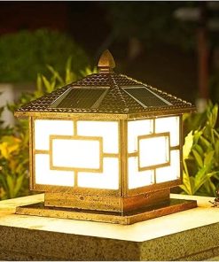 Solar LED Outdoor Pillar Lamp for Garden and Landscape Lighting