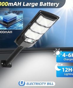 Solar Outdoor Lights 2 Pack Waterproof Motion Sensor Security Flood Light 2