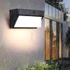 Set of 2 Solar LED Outdoor Pathway Lamps Adjustable Height Black Tube 3