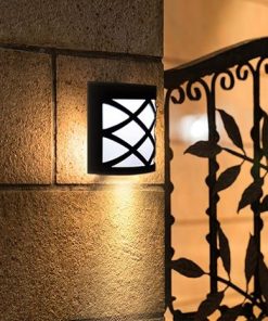 Waterproof Solar Wall Lamp Lights for Outdoor Garden Security 6 Pcs 2