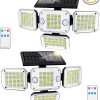 Outdoor Solar Lights 3 Head 2500LM 232 LEDs Motion Sensor 270° Angle 4
