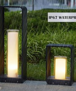 Solar Powered IP67 Waterproof Outdoor Path Light for Gardens  
Tall Flameless Candle Lanterns for Garden Lawn and Porch Decor 2