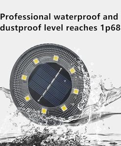 12PCS Solar LED Lights for Outdoor Stairs Garden Patio Waterproof 2
