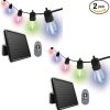 Outdoor Solar Pillar Lamp LED Post Cap Light with Remote Control 4