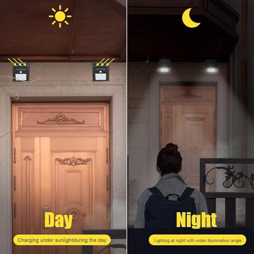 Solar Motion Sensor Lights Outdoor 30 LED 4 Pack for Home Use - Image 2