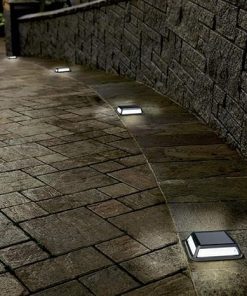 Solar LED Outdoor Wall Lamp IP44 Waterproof for Patio and Stair Lighting 2