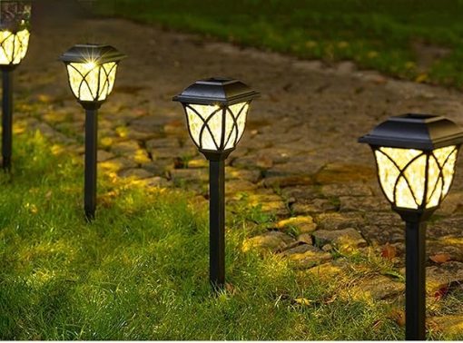Outdoor Solar Garden Lights Waterproof Landscape Lighting Set of 4 - Image 2