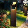 Solar Motion Sensor Outdoor Lights 2-Pack 600 Lumen Waterproof Garden 4