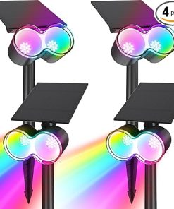 Barrina 360° Adjustable Solar Spotlights Outdoor Waterproof 4 Pack