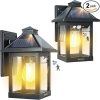 Solar Wall Lights Outdoor 2 Pack with Motion Sensor IP65 Waterproof 3