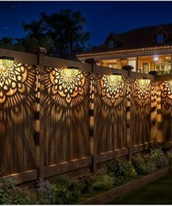 6 Pack Solar Fence Lights Waterproof Garden Wall Step Light Set 2