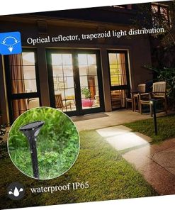 DOITOOL Solar Powered Outdoor Lights 2PCS for Garden and Aisles 2
