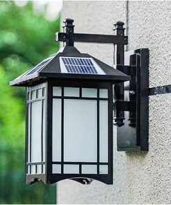 Outdoor Solar Powered Waterproof LED Vintage Porch and Bedroom Light 2