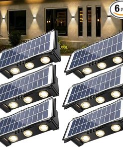 Solar Step Lights Outdoor 6 Pack IP65 Wall Fence Solar Lighting