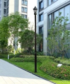 16ft Outdoor Heavy Duty Metal Solar Street Light Pole for Parking 2