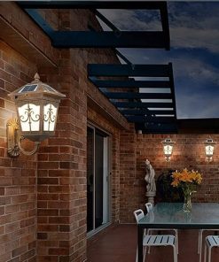 Outdoor Waterproof LED Lamp Post Lights for Vintage Solar Decor 2