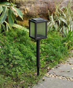 Modern Solar Path Light LED Glass Landscape Bollard 30.3 Inch Outdoor 2