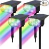 8 Pack White Solar LED Post Deck Cap Fence Lights for Outdoor Use 4