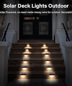 16 Pack Waterproof Solar Deck Lights for Yard and Patio Lighting 2