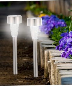 Balacoo 12 Pack Waterproof Solar Landscape Lighting Kit for Gardens 2