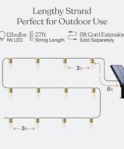 Brightech Glow Solar LED String Lights Commercial Waterproof 27 Ft 2