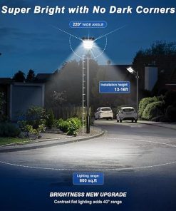 Outdoor Solar Street Lights 1200W LED Waterproof with Motion Sensor 2