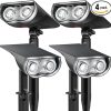 Linkind Waterproof Solar Outdoor Lights 4 Pack for Garden Decor