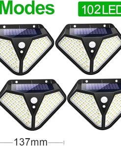 Outdoor Solar Lamp with Motion Sensor Waterproof for Garden LED Light 2