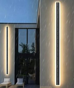 Solar Powered LED Wall Light Waterproof IP65 Modern Acrylic Sconce