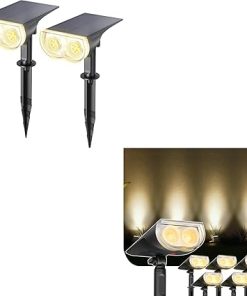Linkind IP67 Waterproof Dusk to Dawn Warm White Landscape Lights 8 Pack
