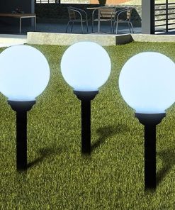 Solar LED Garden Path Lights 3pcs Motion Sensor Spotlights