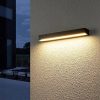 Black Square Solar Wall Lighting Waterproof LED Outdoor Wall Lamp 3