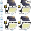 Solar Post Cap Lights Outdoor LED for 4×4 5×5 Wooden Vinyl Posts 4