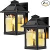 Aukora 31 In Solar Christmas Tree Lights 8 Modes Waterproof 2 Pack 4