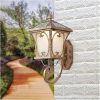 Traditional Solar Waterproof Wall Lamp Outdoor Lighting Fixture
