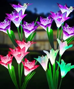 KOOPER Solar Garden Lights and Lanterns 4 Pack Set for Outdoors 2