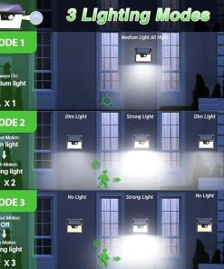 Nipify Solar Outdoor Motion Sensor Lights 140 LED 12 Pack Waterproof 2