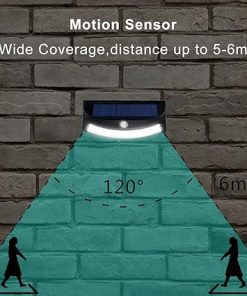 Solar Powered Step Lights 2-Pack with Motion Detector and 8 LEDs 2